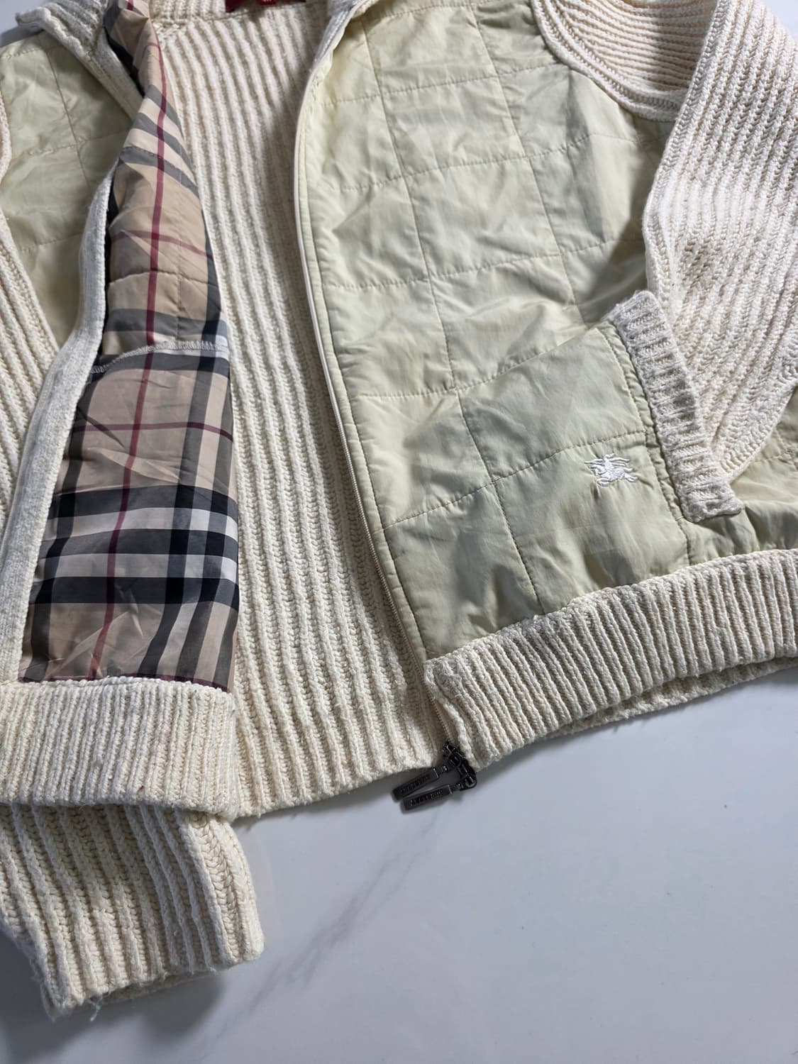 버버리 퀼팅 니트가디건 상품이미지4