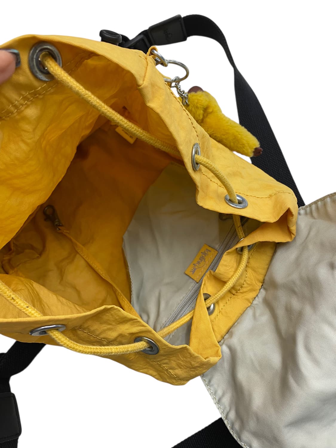 키플링 y2k 옐로우 복조리백팩 상품이미지3