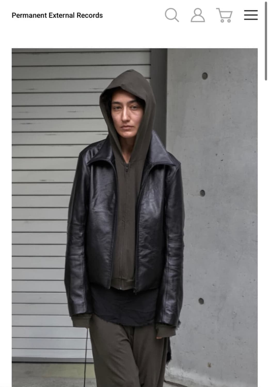 머듈 어펜딕스 레더자켓 2 size black 상품이미지1