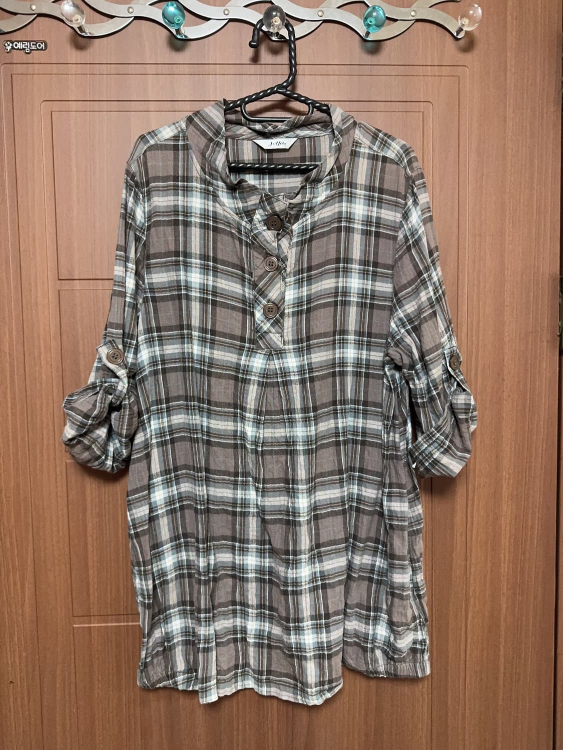 모리걸 도트 체크 레이스 상의 모음 상품이미지3