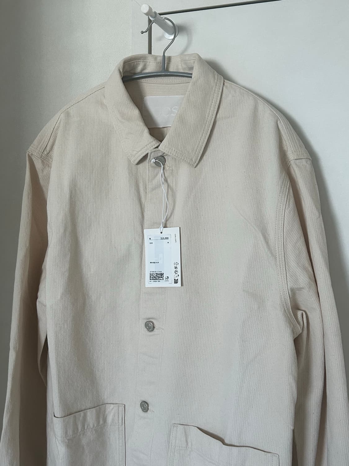 COS 코스 릴랙스드 체인 스티치 데님 오버셔츠 상품이미지9