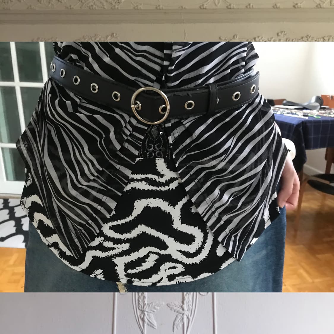 vintage pattern top 상품이미지3