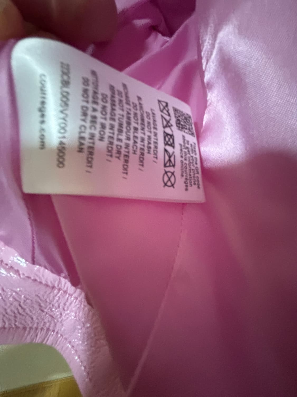 꾸레쥬 비닐 리에디션 재킷 로즈 상품이미지7