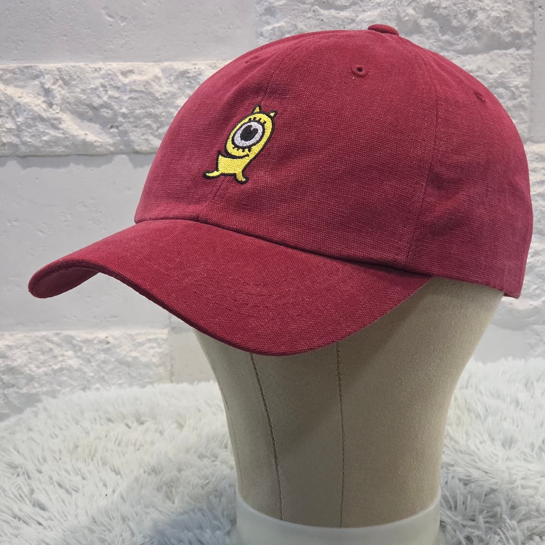 L4-10:스나우트 캐릭터 자수 버건디 볼캡(54-58) 상품이미지3