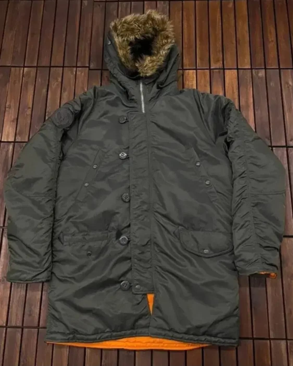 쇼트 N-3B 패딩 올리브 카키 상품이미지1