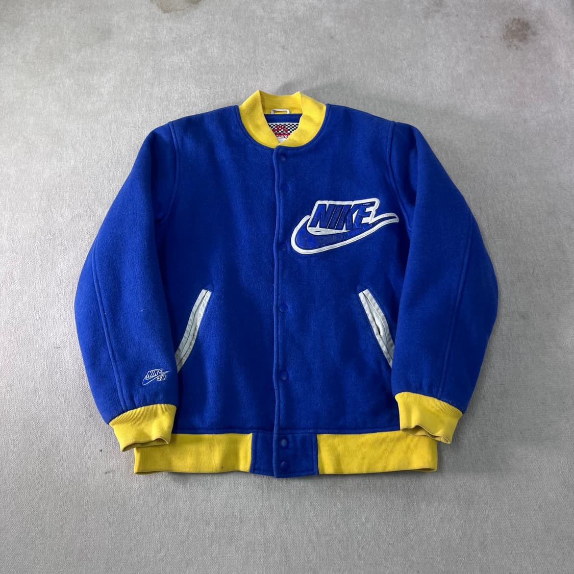 100 나이키 X 슈프림 스타장 슈나장 블루 2007 바시티 자켓 상품이미지2