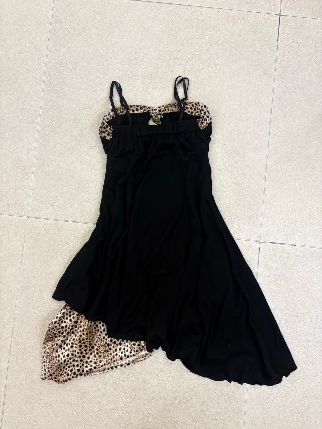 호피 언발 슬리브원피스 상품이미지2