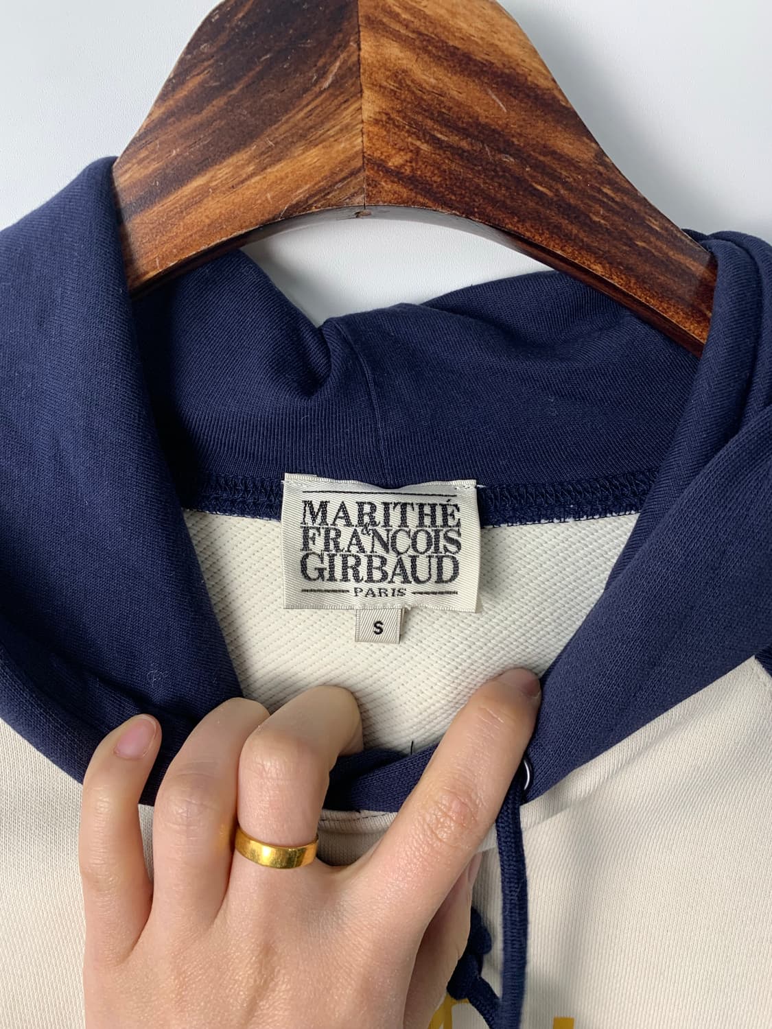 마리떼 프랑소와 저버 나그랑 배색 후드티 상품이미지6