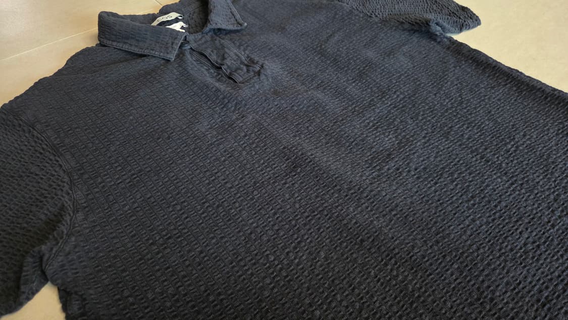 Cos 코스 캠프 카라 시어서커 코튼  PK 반팔 티셔츠 상품이미지6