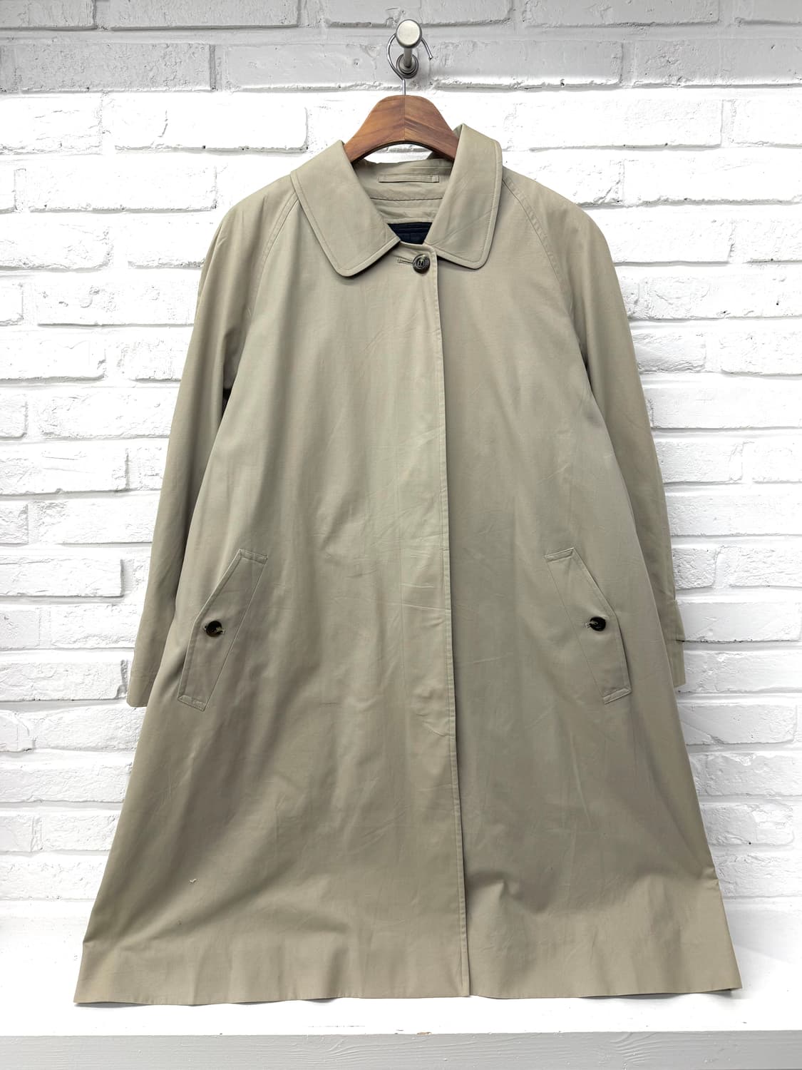 버버리 베이지 싱글 트렌치 롱코트  상품이미지1