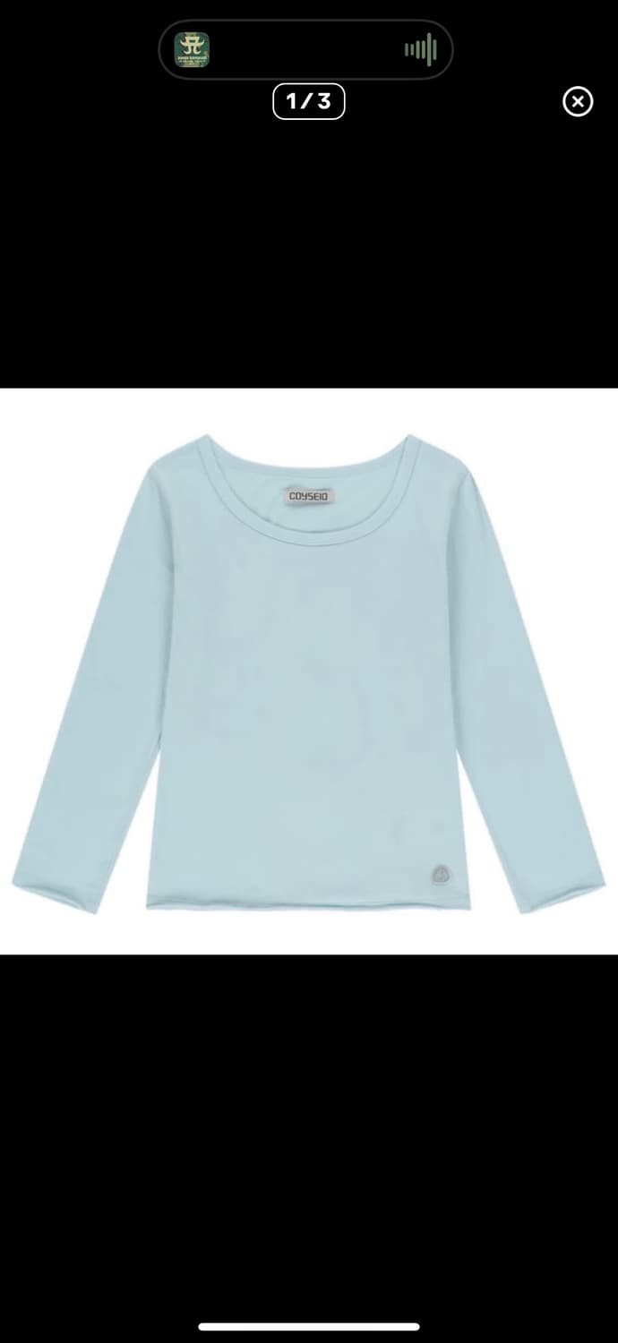 코이세이오 백 서클 카프리 슬리브 스카이 블루 상품이미지1