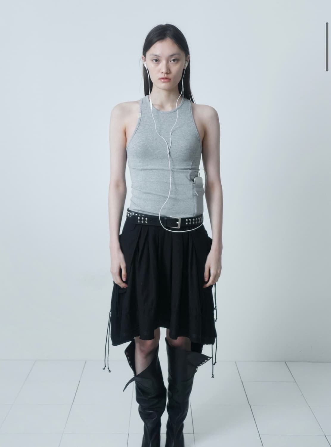 PUMKIN POCKET SKIRT / BLACK 상품이미지1