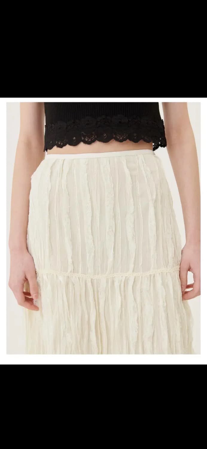 오앨 레이스 롱스커트 M 상품이미지2