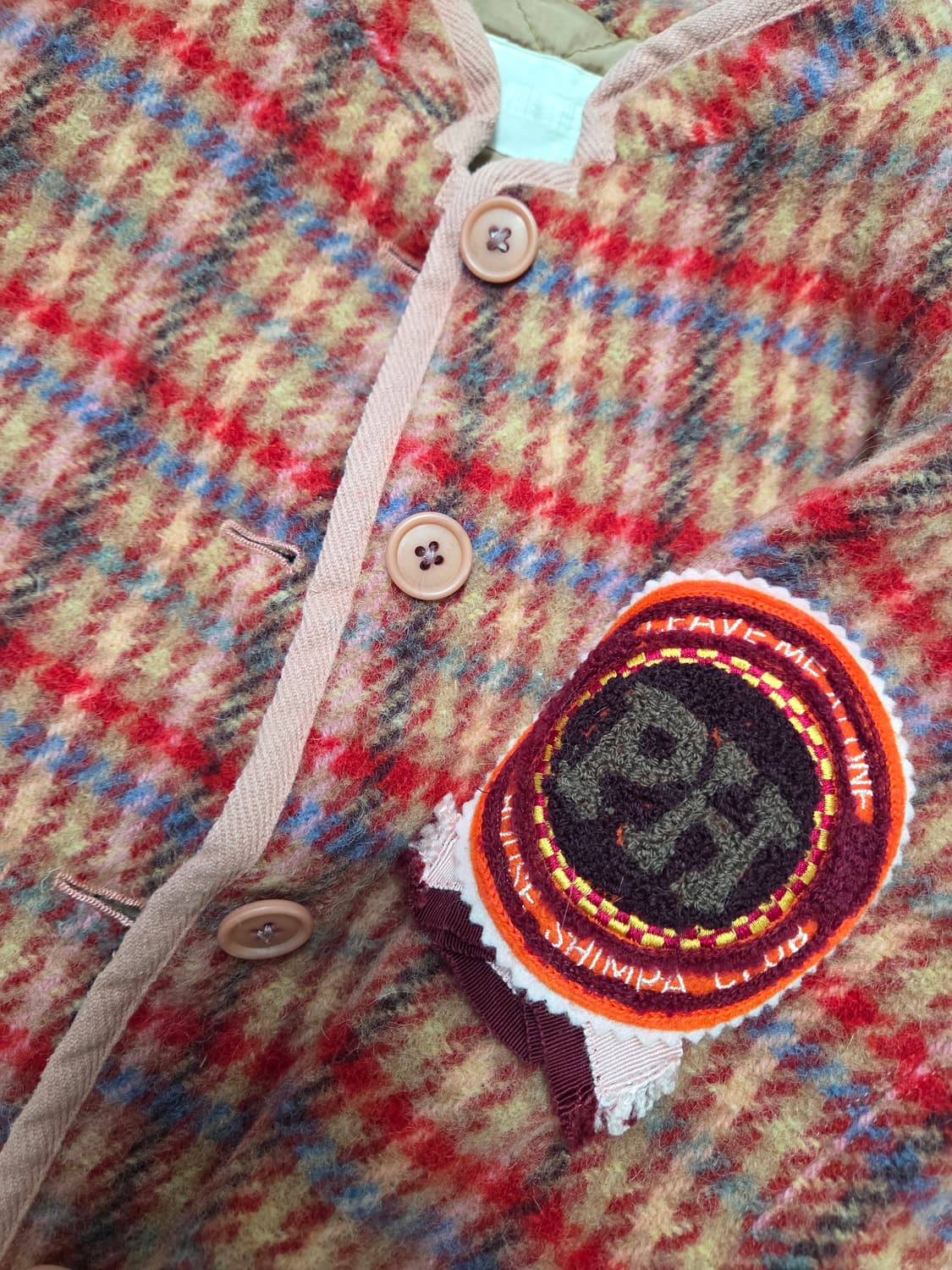 핑크하우스 체크패턴 트위드 자켓 상품이미지2