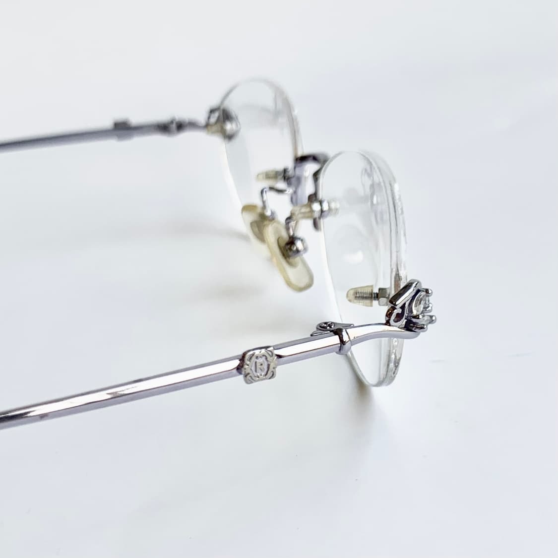 [픽키-730] 데드스탁 무테 큐빅 포인트 유니크 빈티지안경 상품이미지6