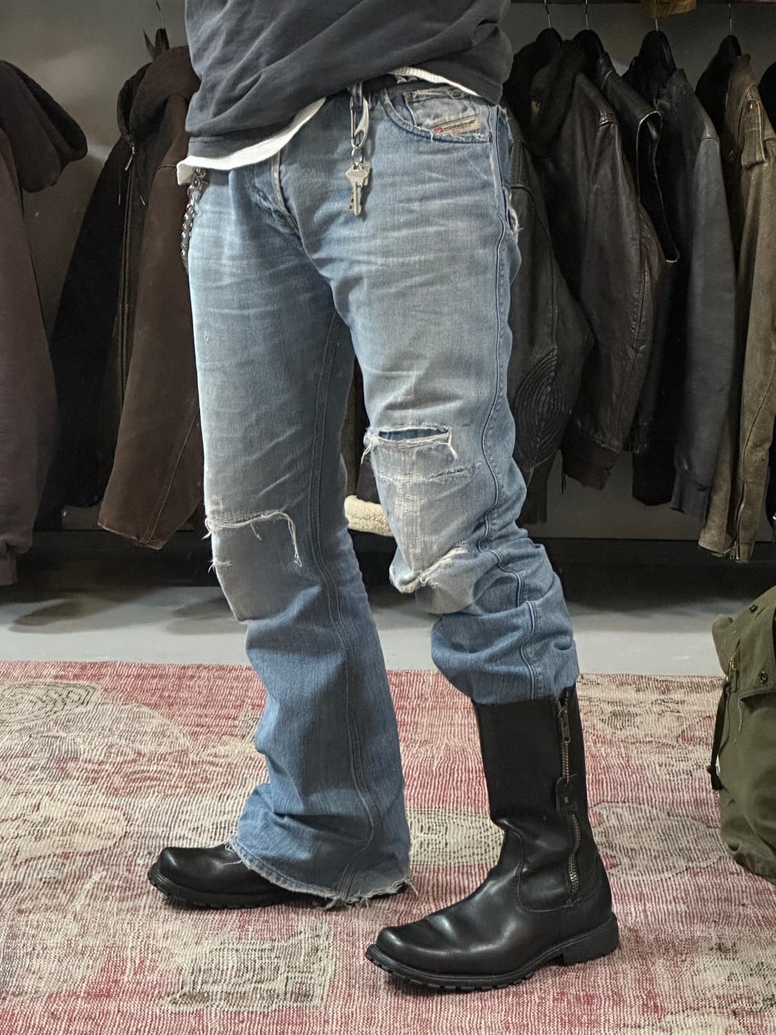 할리데이비슨 모터사이클 부츠 엔지니어 부츠 사이드짚 상품이미지2