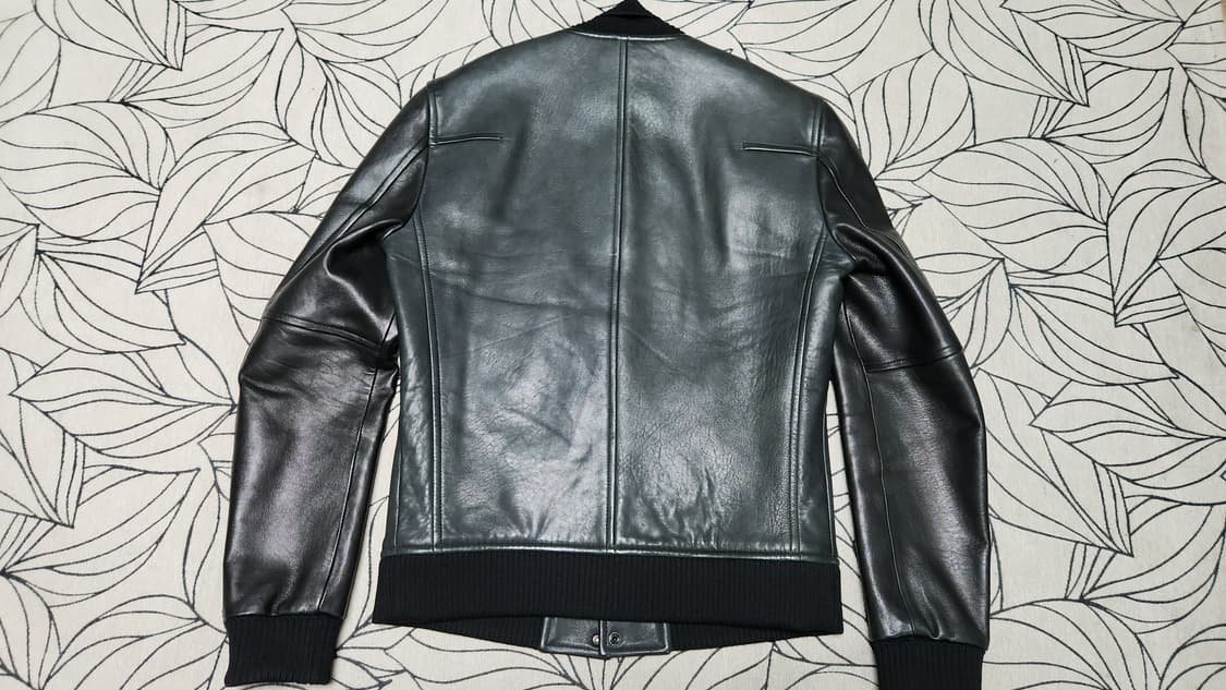 SYSTEM 시스템옴므 스타디움 램스킨 봄버자켓 100 상품이미지2