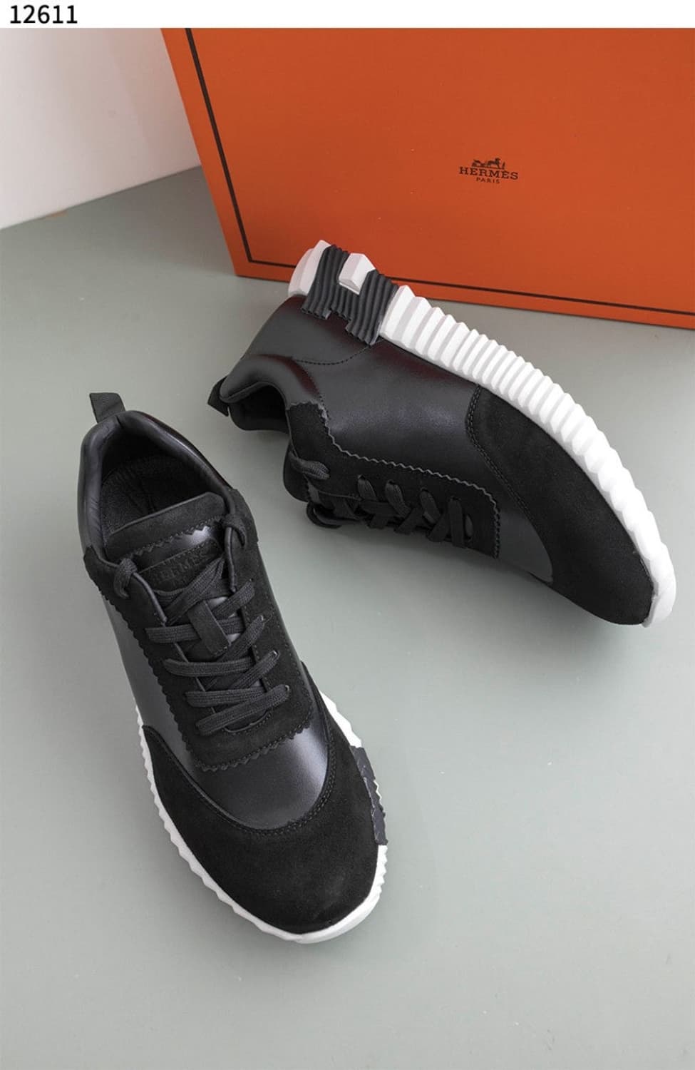 에르메스 바운싱 스니커즈 레더블랙260-265 상품이미지2