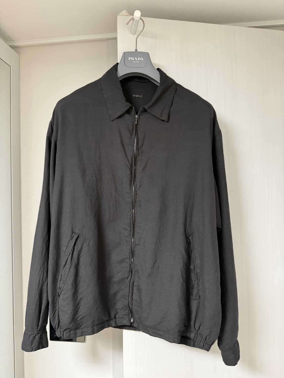 [3] 코모리 25ss 실크 가먼트다잉 블루종 상품이미지1