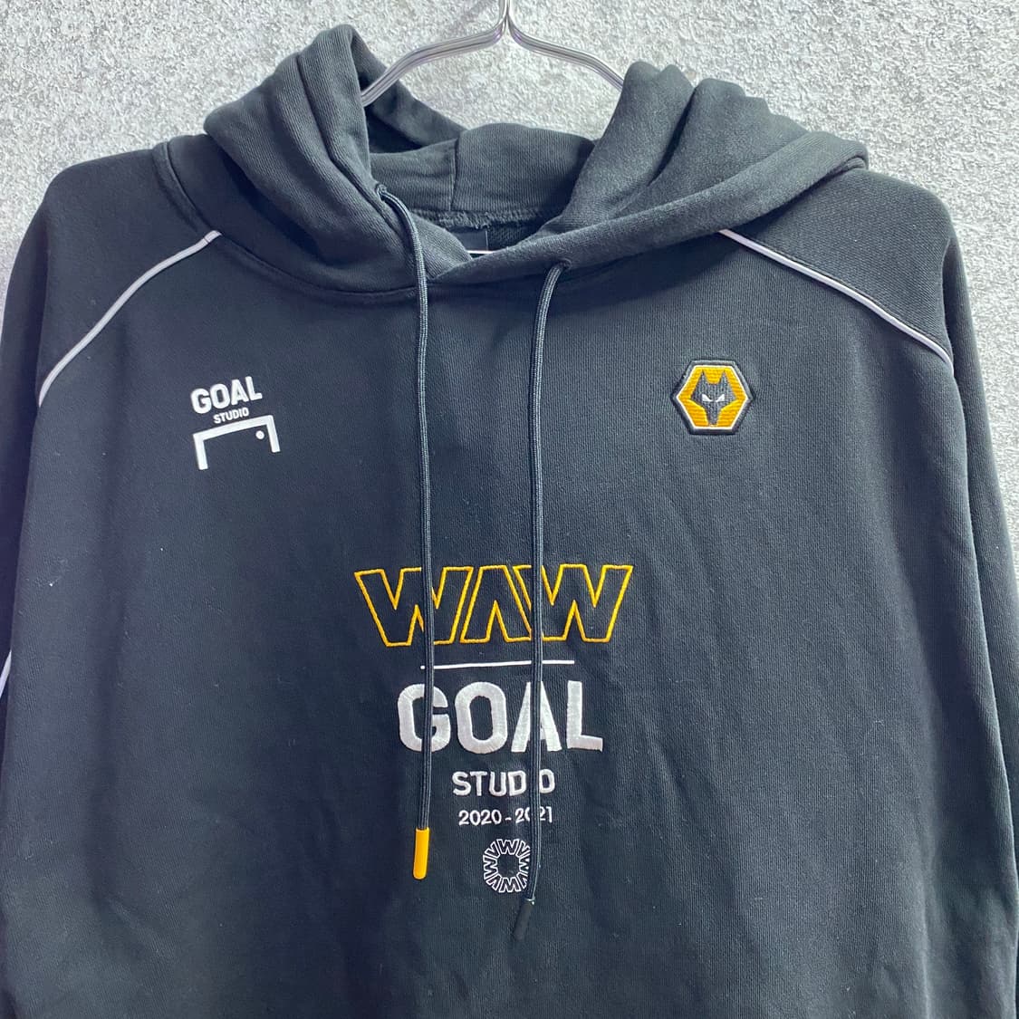 골스튜디오 WWFC 그래픽 블랙 후드티 B4569 상품이미지3