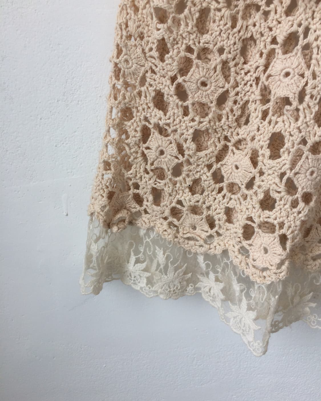 Lace trimming lace up point crochet slee 상품이미지5