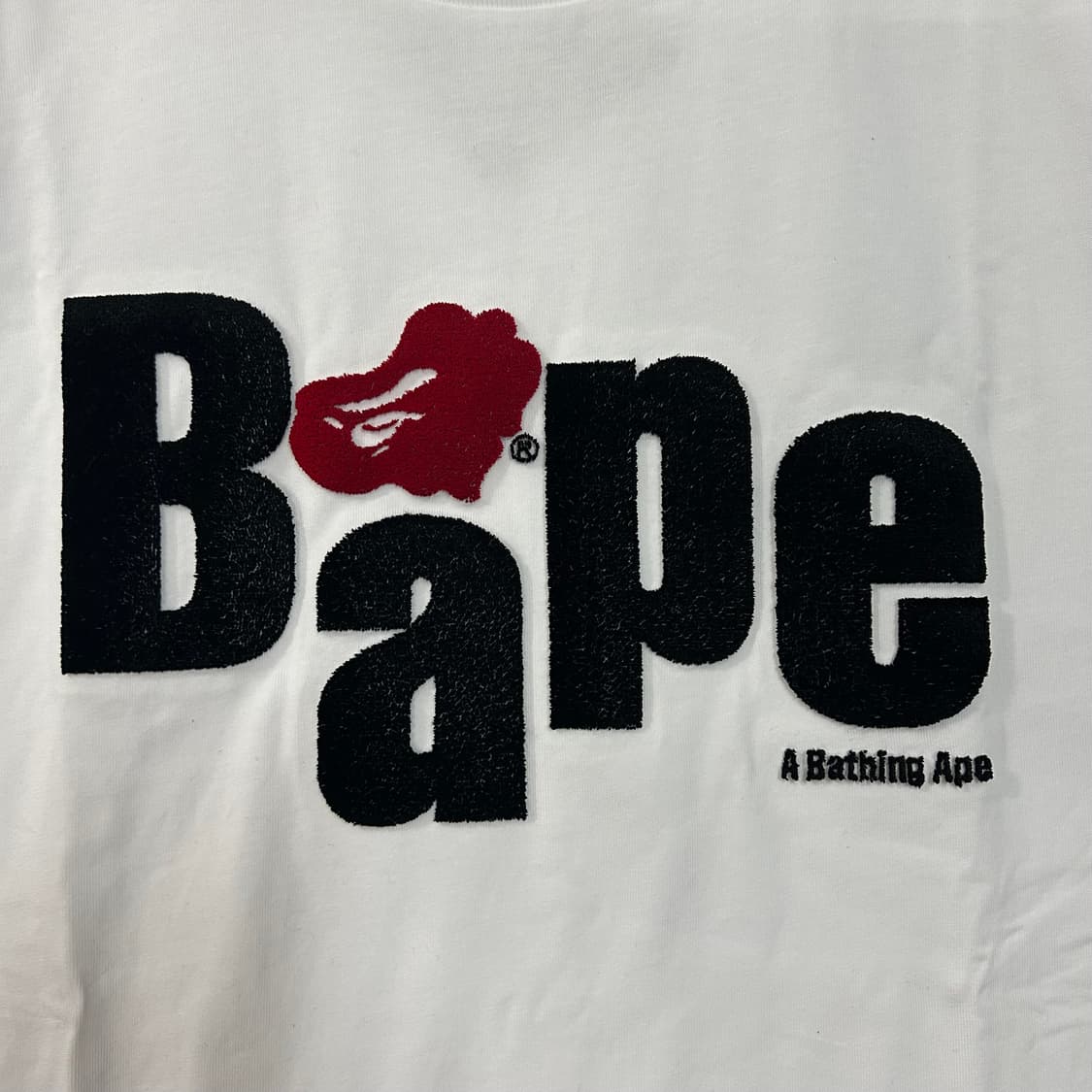 (2XL) 베이프 화이트 하트 에이프 헤드 반팔티셔츠  상품이미지5