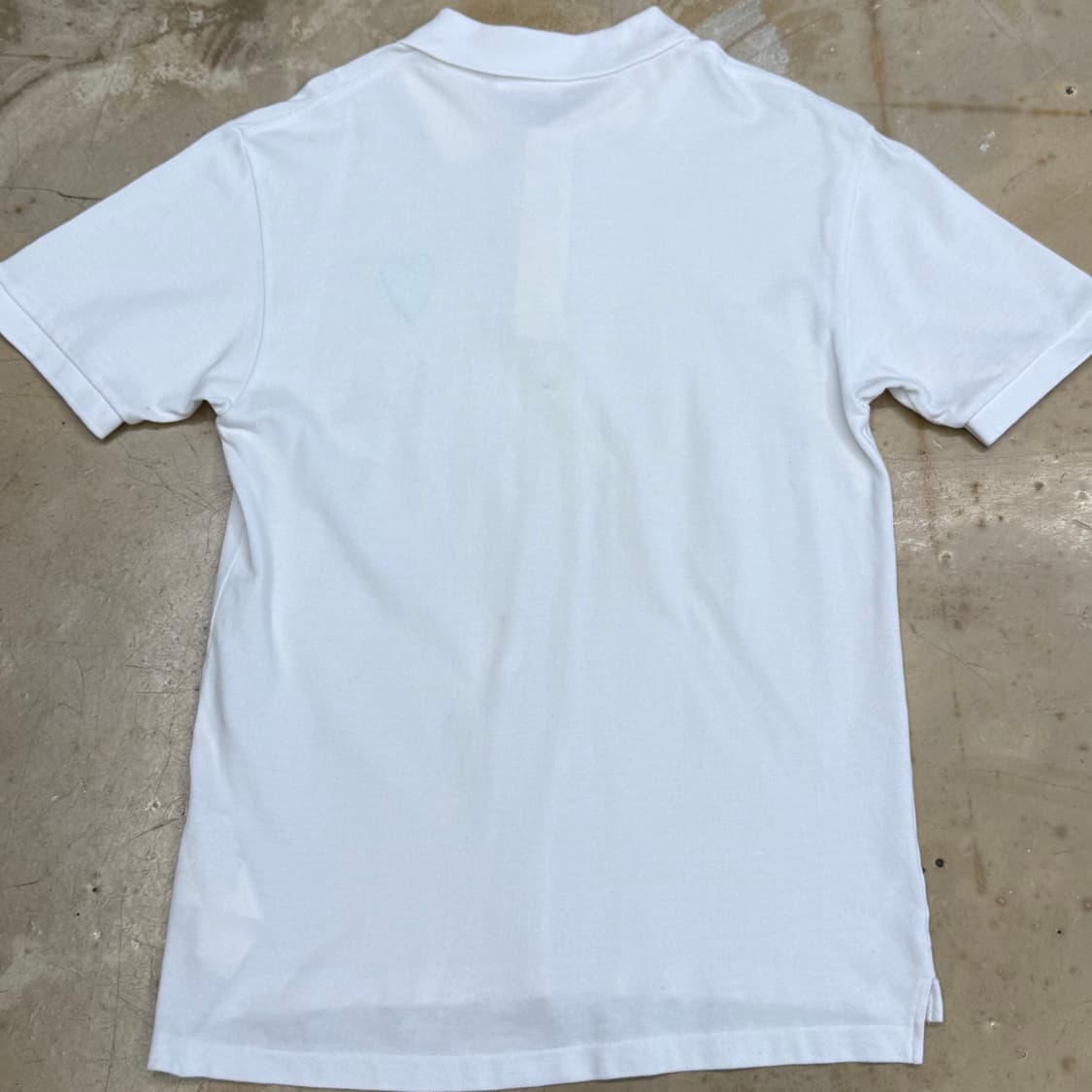 🫶🏻 꼼데가르송 그린 하트 와펜 White 카라 반팔티 🫶🏻 상품이미지3