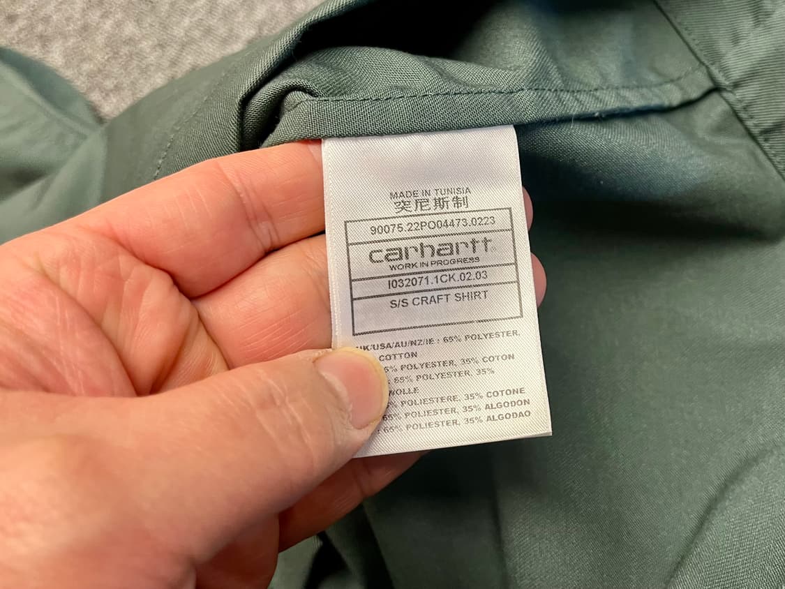 [95] 칼하트 WIP 크래프트셔츠 S  상품이미지5