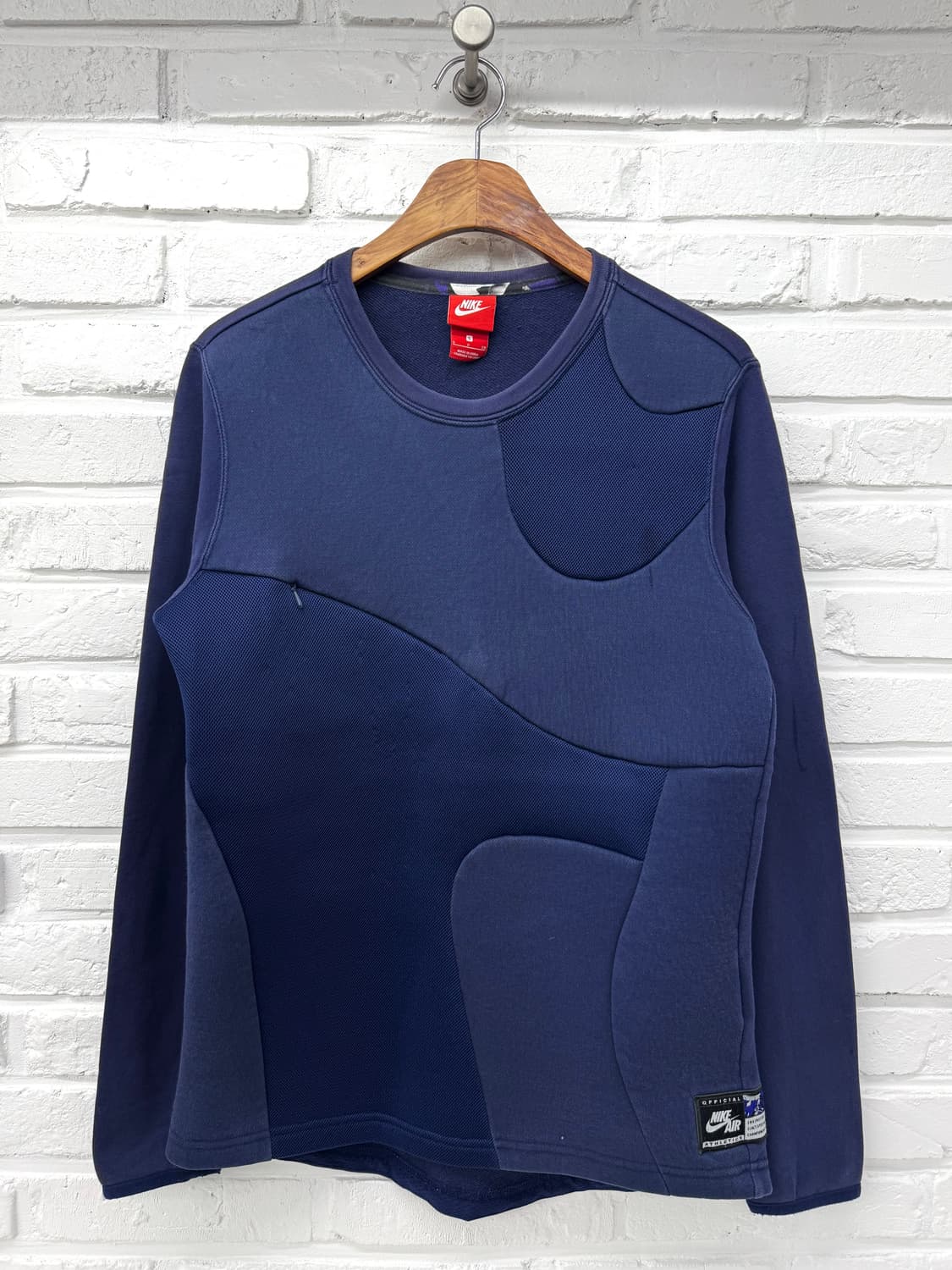 나이키 블루 지퍼 디테일 스웻셔츠 상품이미지3