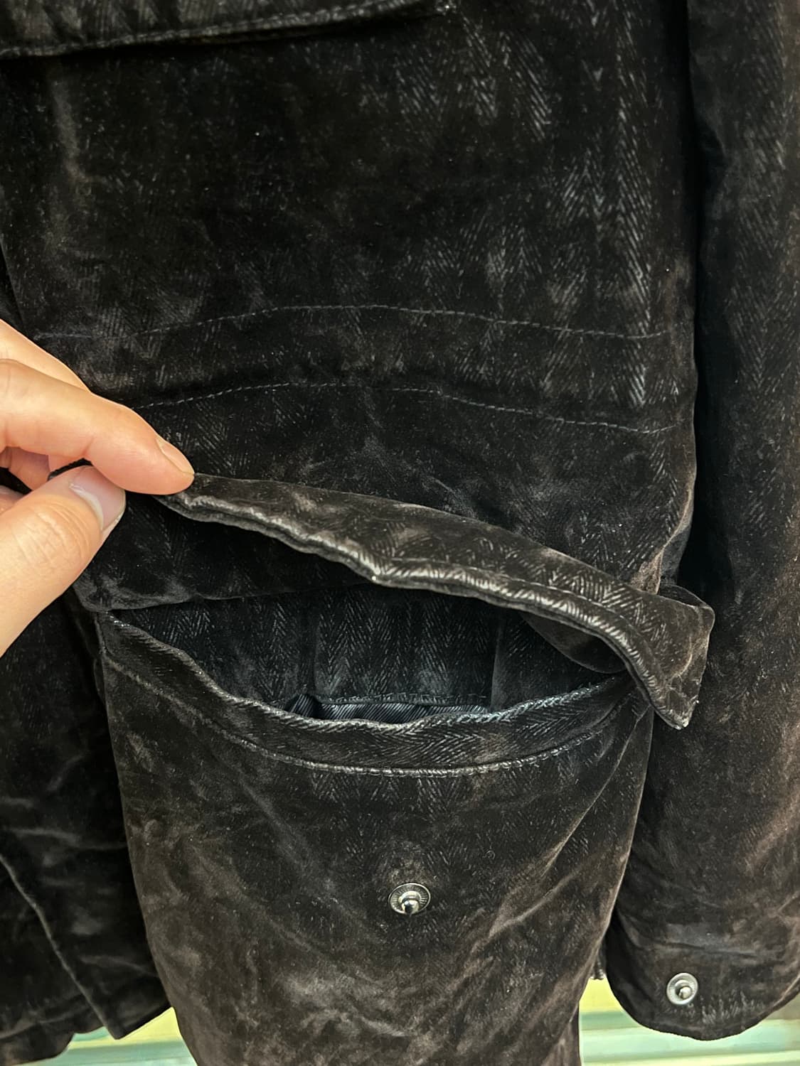 Tx/thruxton standard 벨벳 퍼 후드 파카 4L 상품이미지6