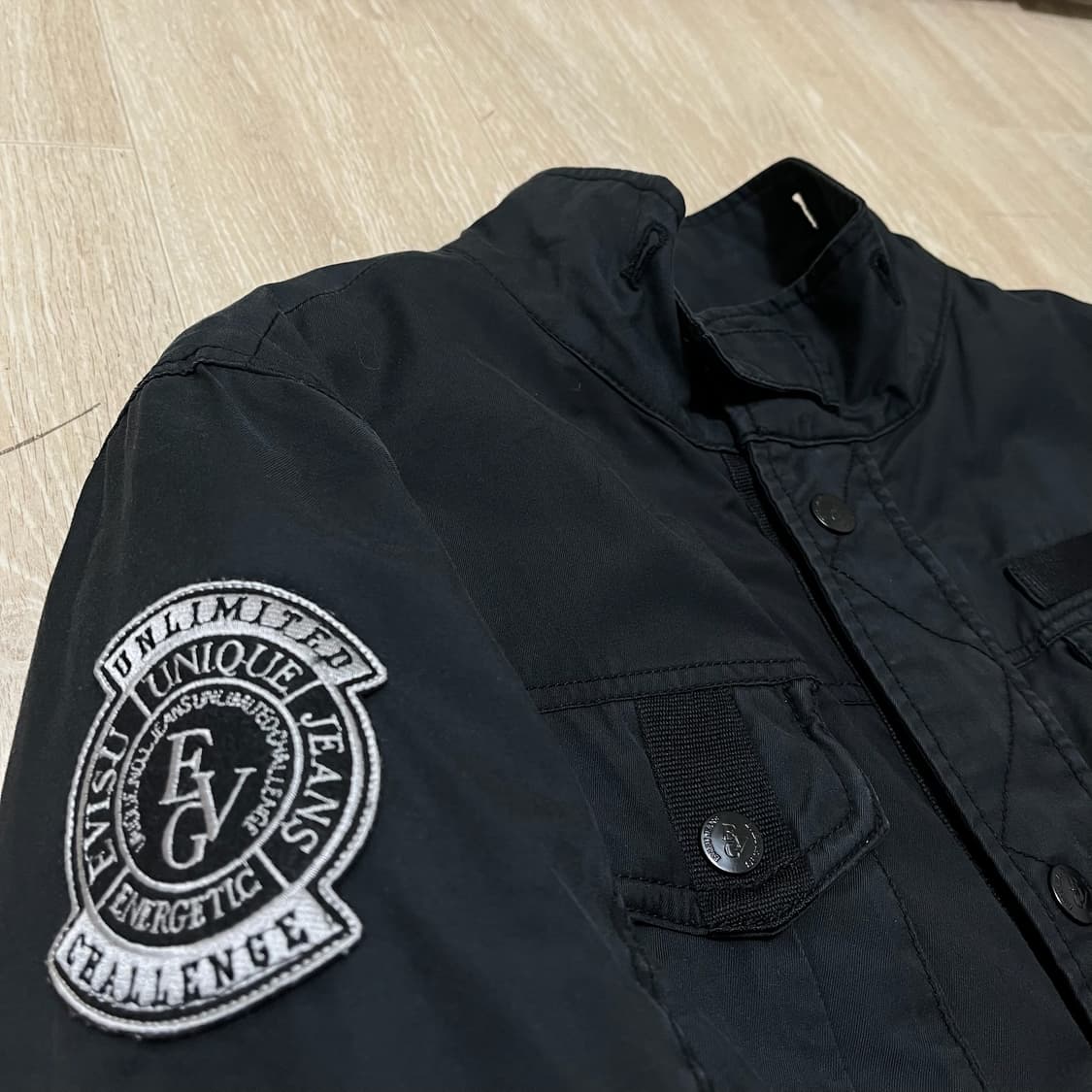 에비수 밀리터리 와펜 멀티포켓 야상 필드자켓 [블랙] M-L 상품이미지5