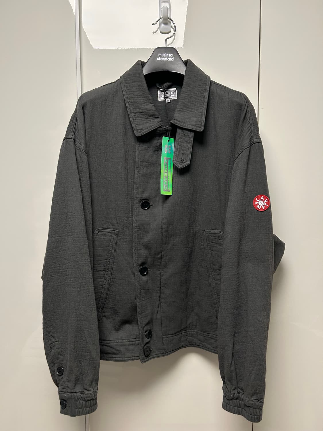 [XL] 카브엠트 소프트 코튼 집 블루종 자켓 차콜 25SS 상품이미지1