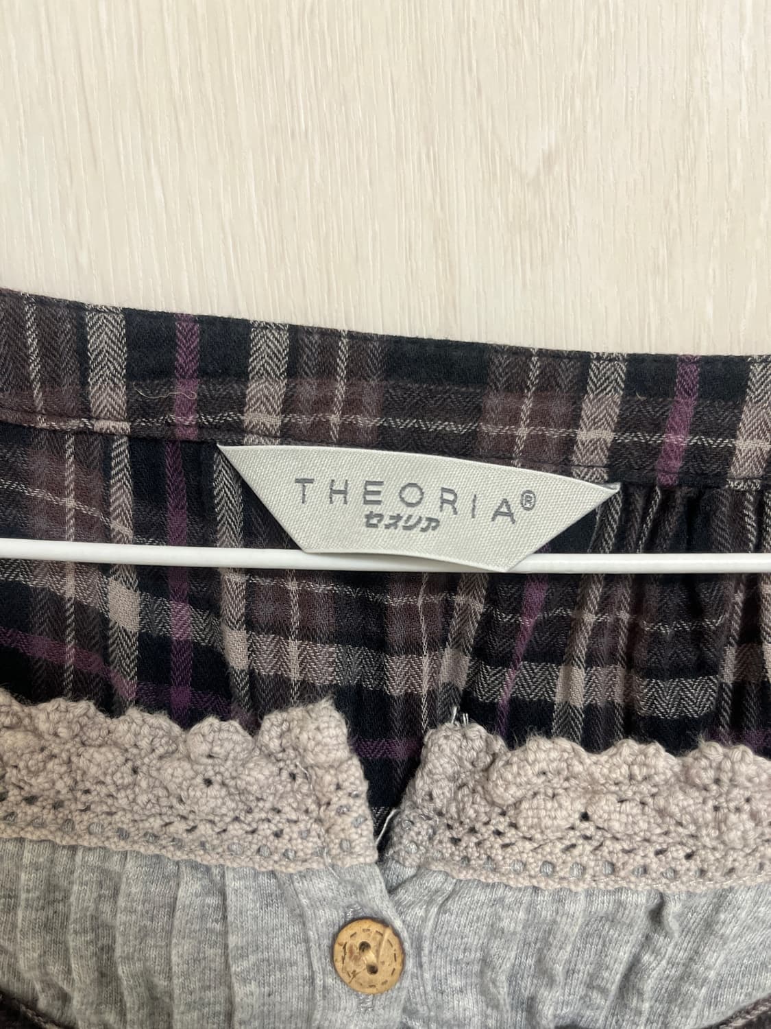 THEORIA 세오리아 체크 프릴 원피스 M 상품이미지2