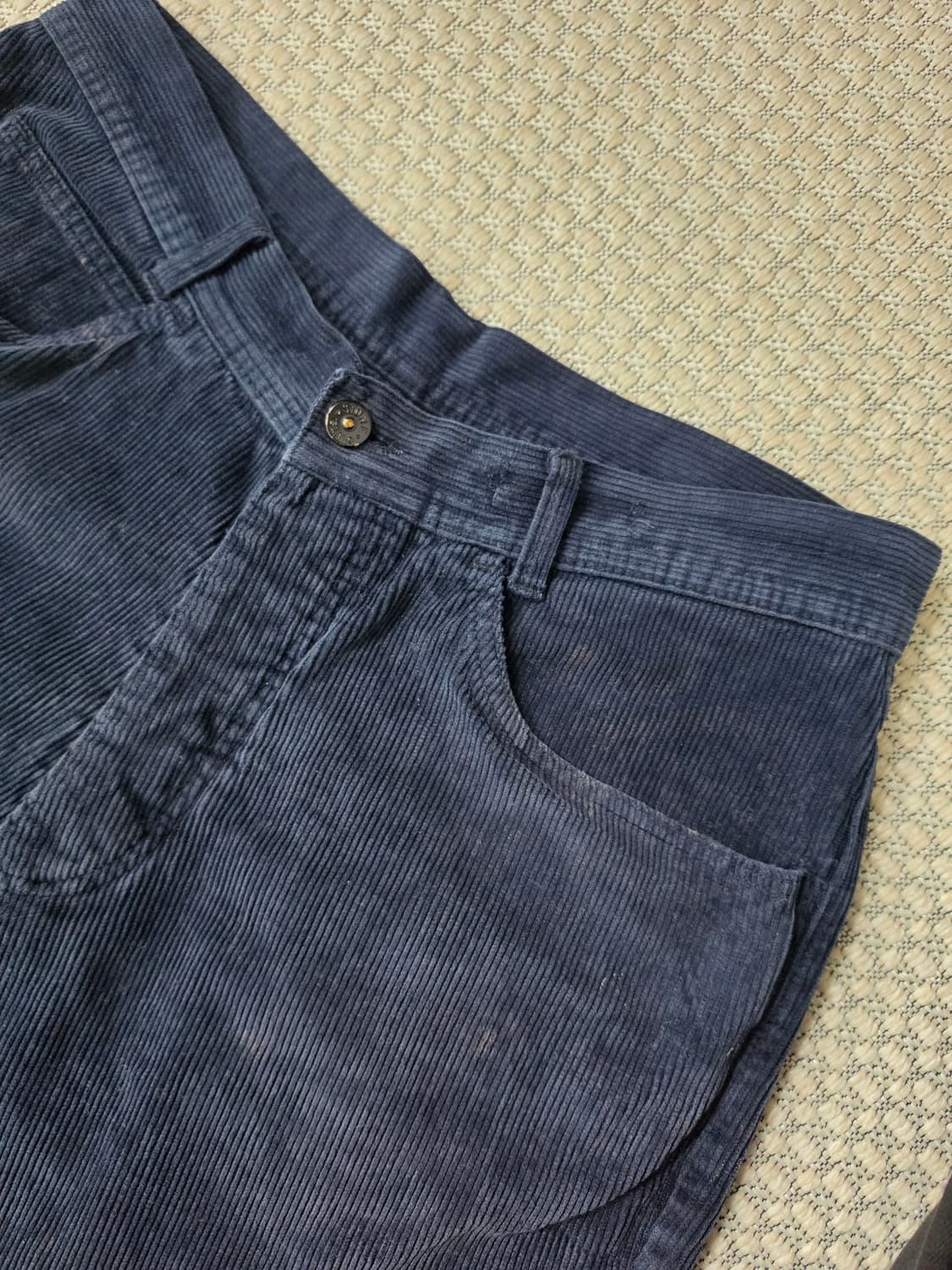 80s 스톤 아일랜드 그린 엣지 네이비 코듀로이 바지 상품이미지7