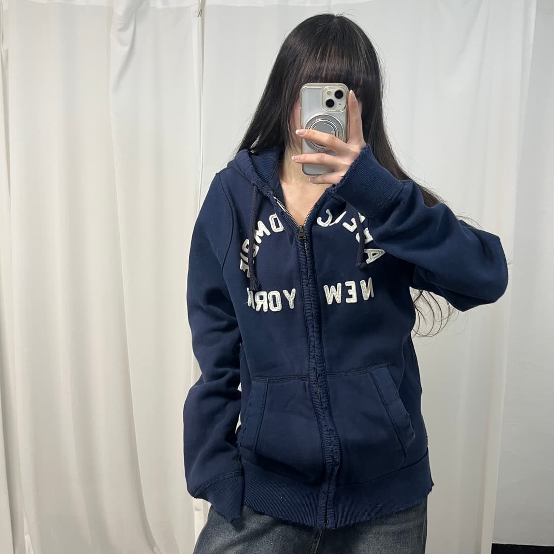 Abercrombie Navy Hood Zip-up 상품이미지1