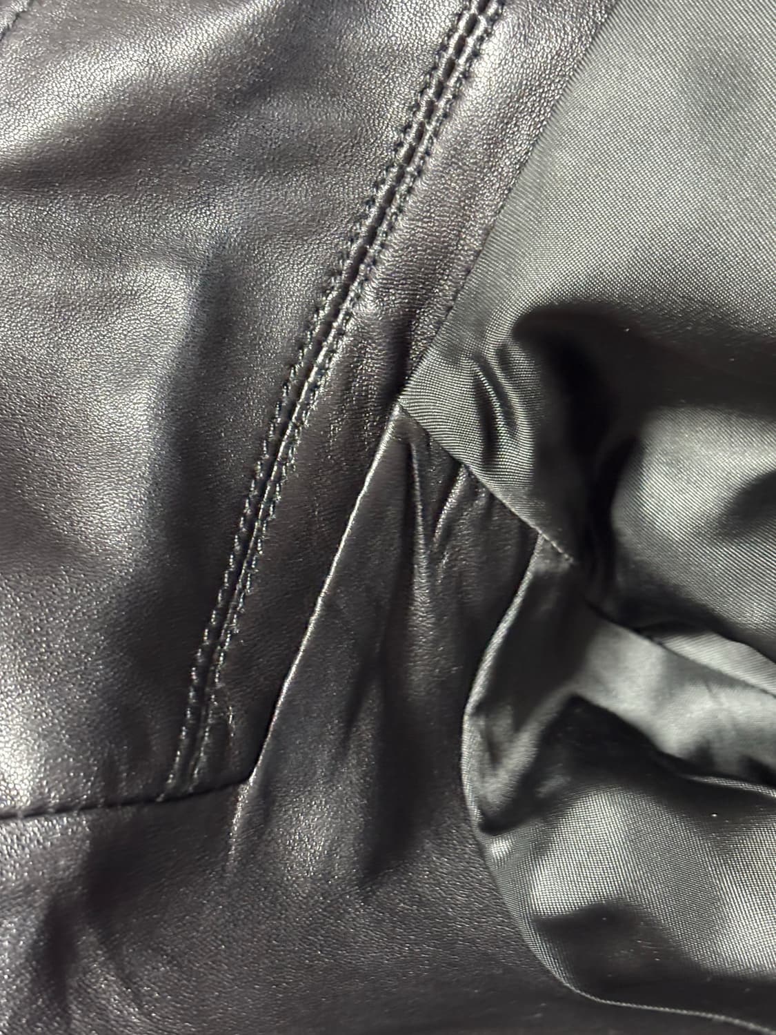 Arket 아르켓 램스킨 레더 블레이저 상품이미지7