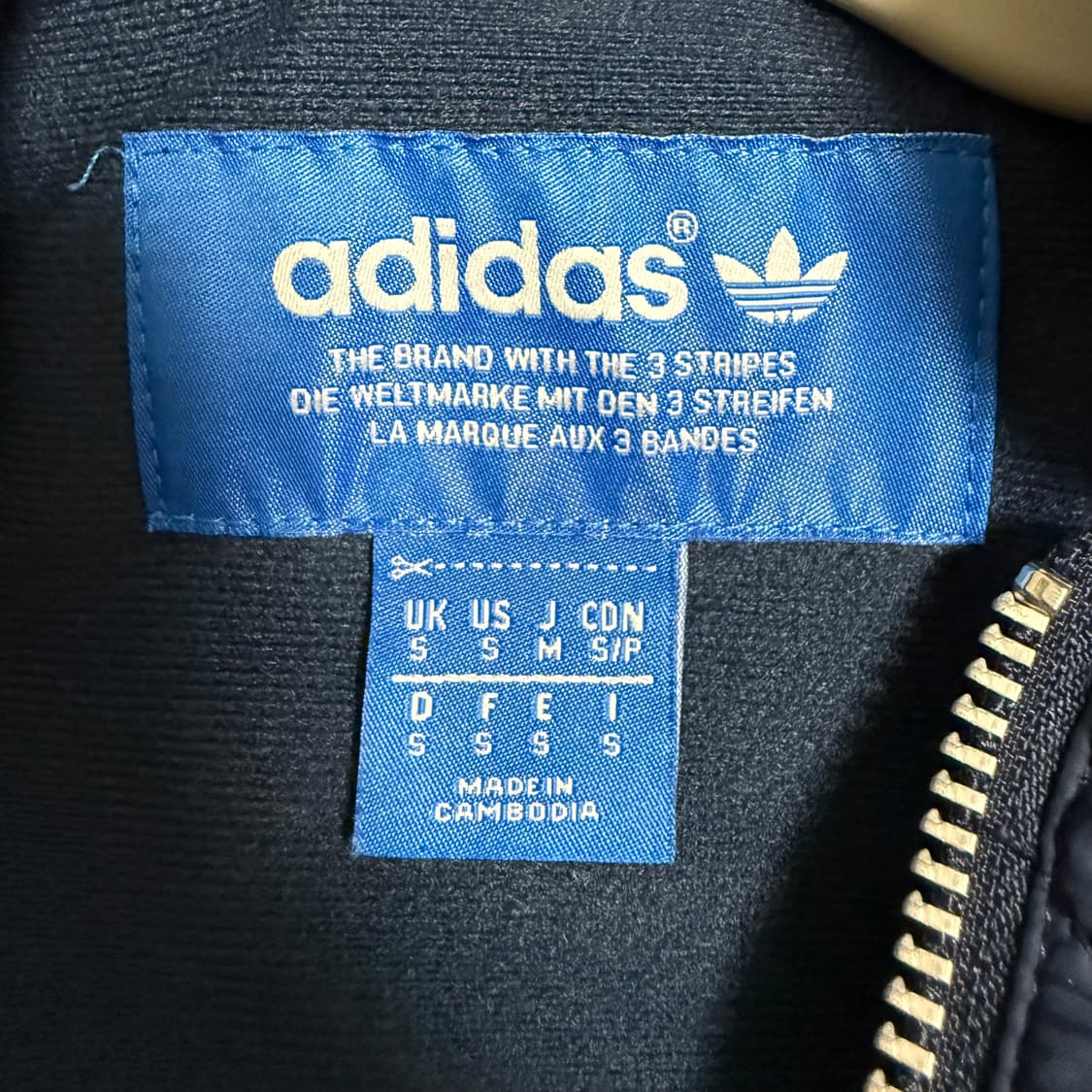 아디다스 파이어버드 퀄팅 자켓 네이비 S 상품이미지3