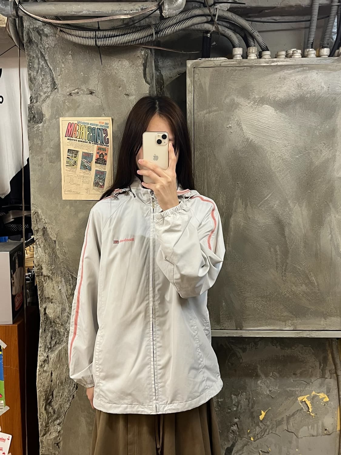 리복 바람막이 연그레이 95 #csz844 상품이미지2