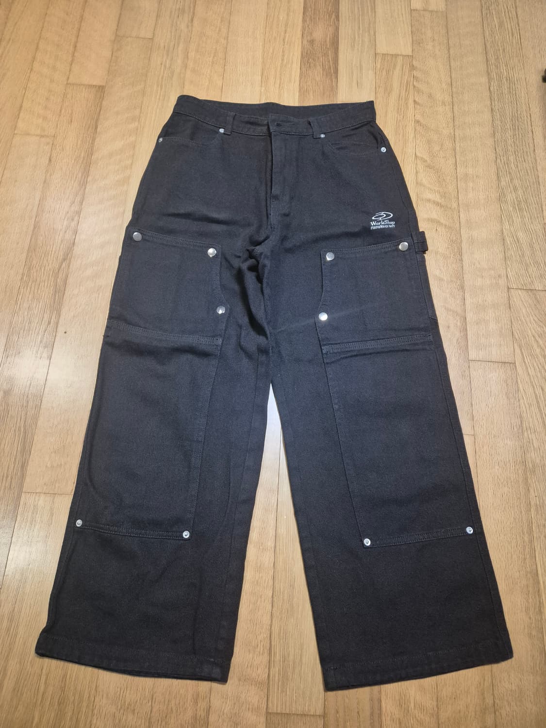 트래블 카펜터 데님 팬츠 블랙 상품이미지5