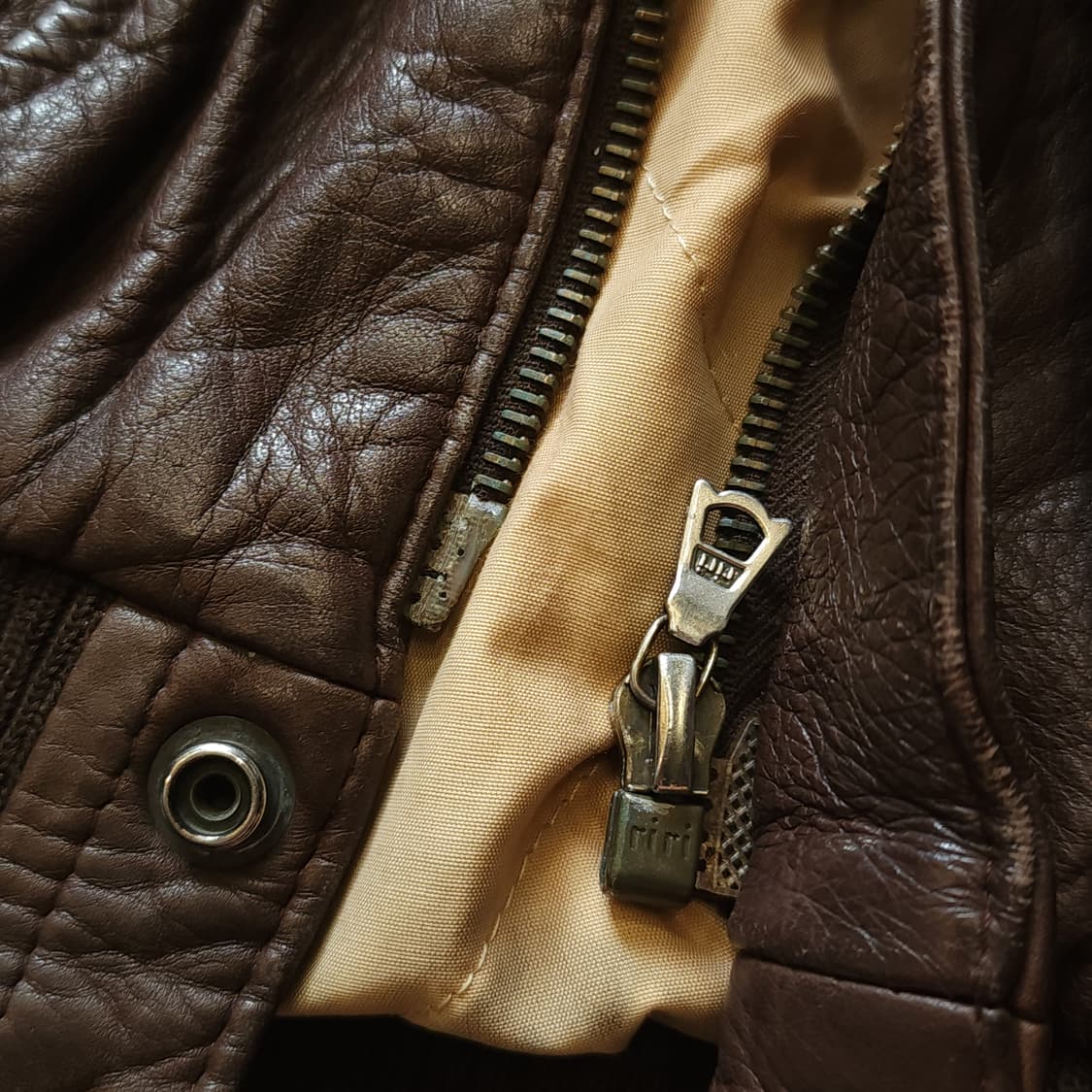 80s 빈티지 가죽자켓 a2 레더자켓 프렌치 레더 플라이트 자켓 M 상품이미지9