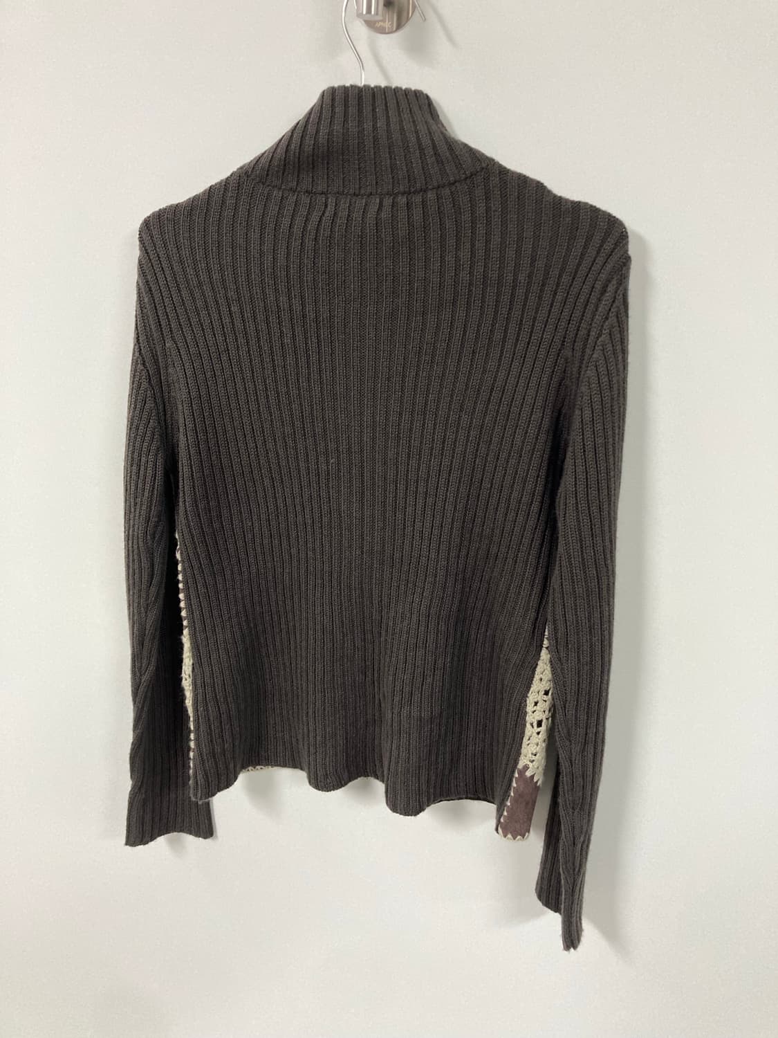 빈티지 스웨이드 레이스 집업 상품이미지5