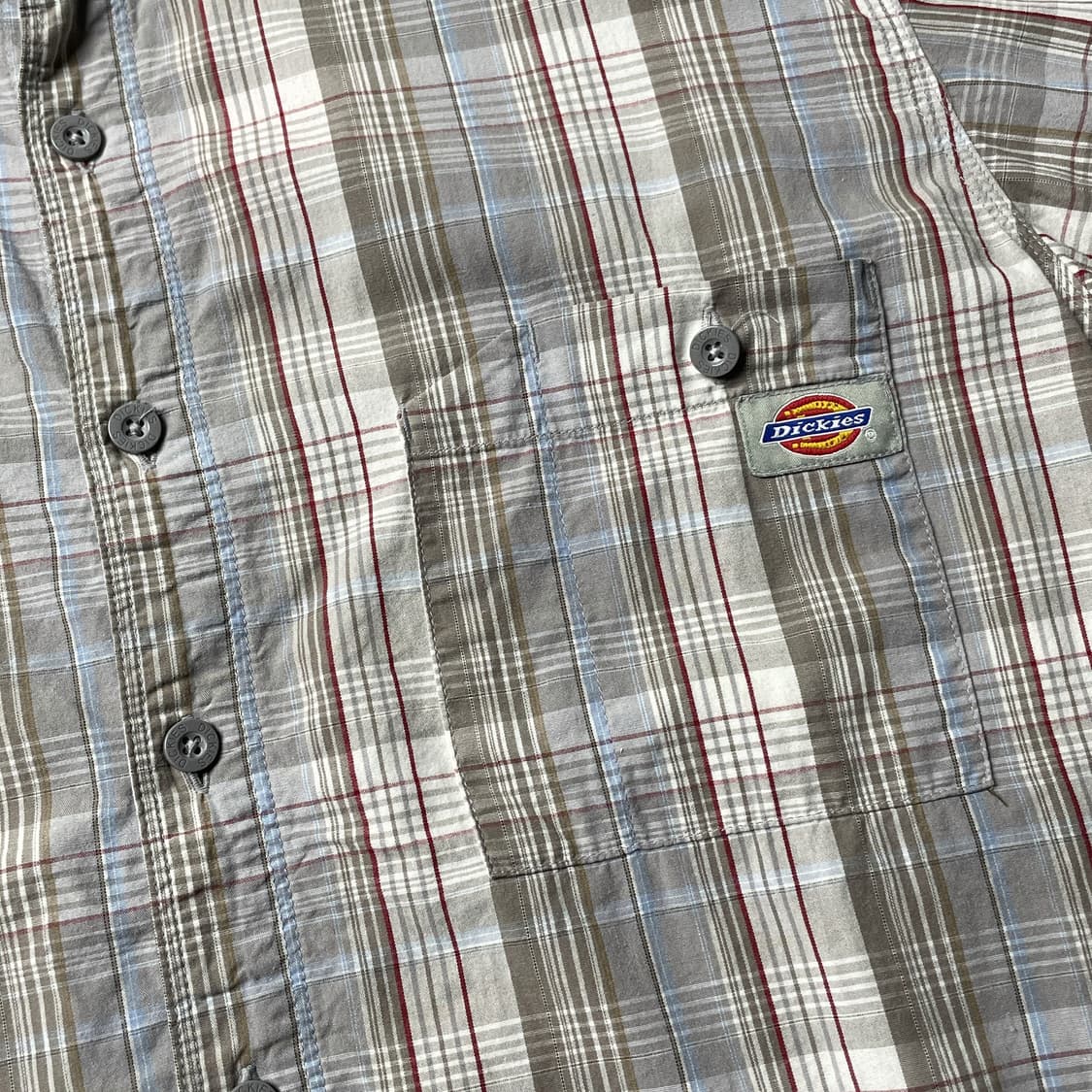 DICKIES 디키즈 빈티지 체크 반팔 워크셔츠 A01129 상품이미지4