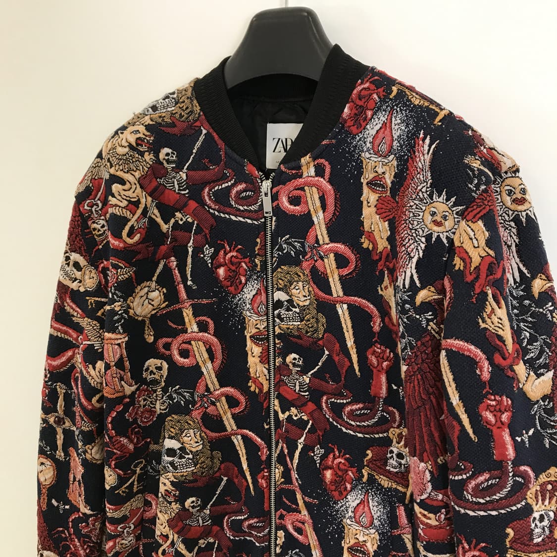 자라 스네이크 자수 봄버 블루종 [L] 상품이미지2