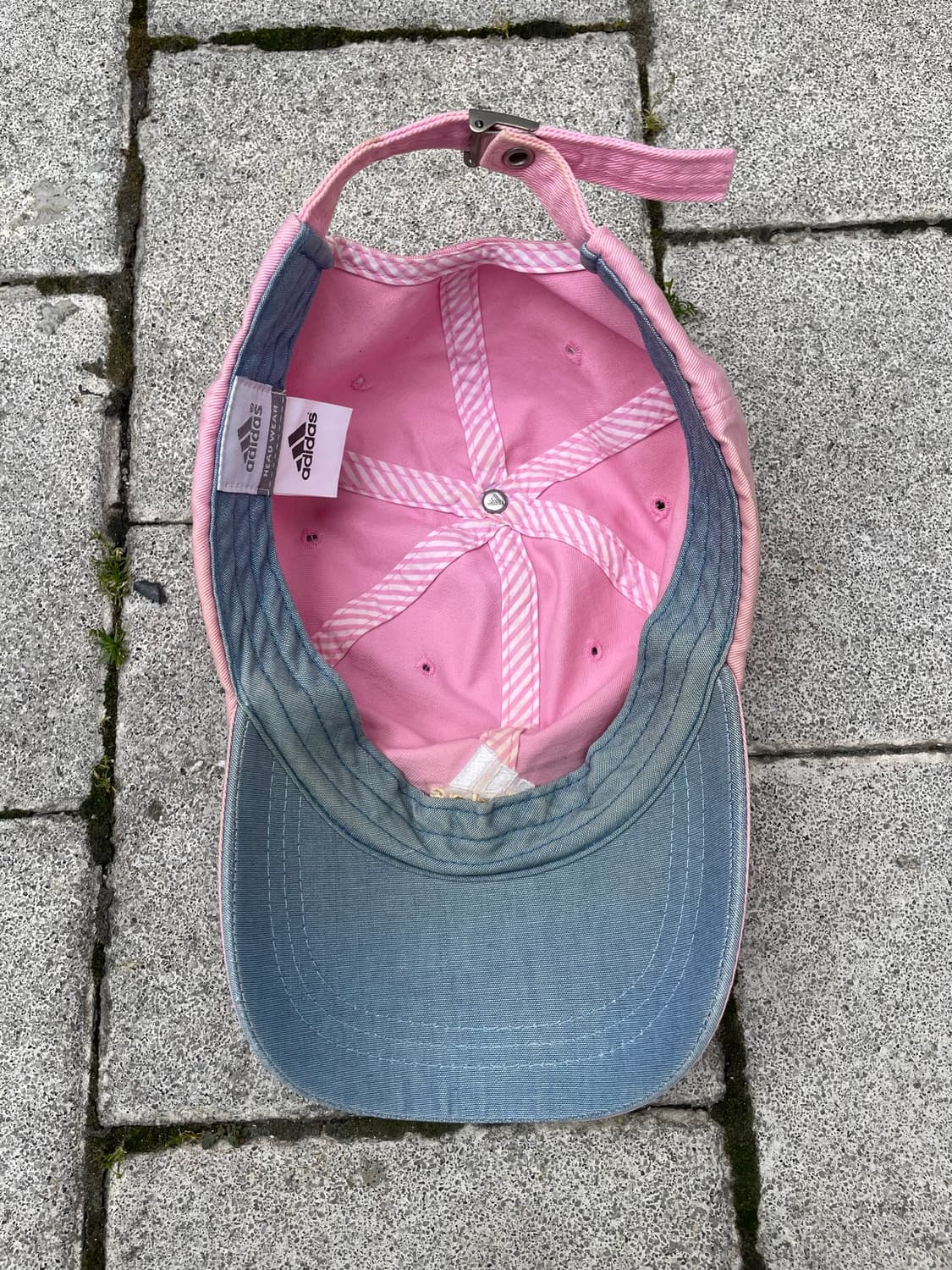 00s Adidas 아디다스 자수로고 딸기우유 볼캡 상품이미지7