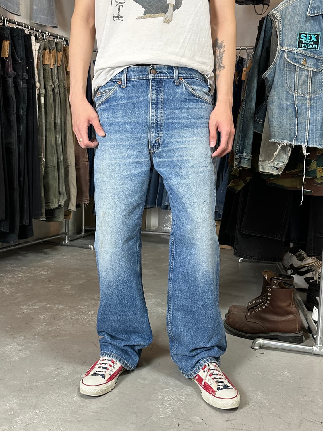 90's USA Made 빈티지 리바이스 517 오렌지탭 상품이미지3