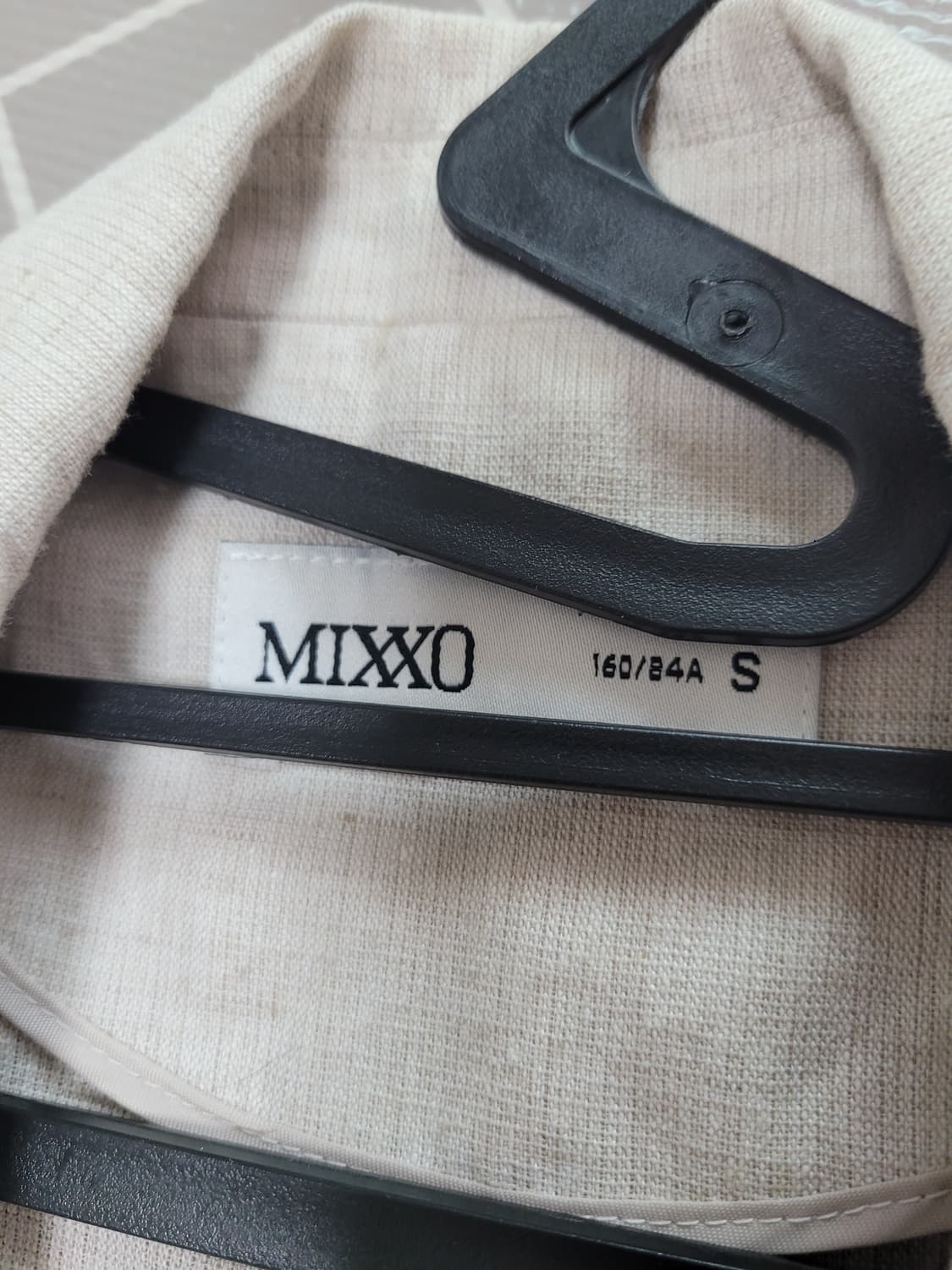 1회착) MIXXO 미쏘 린넨 태일러드 자켓 베이지 S 상품이미지4
