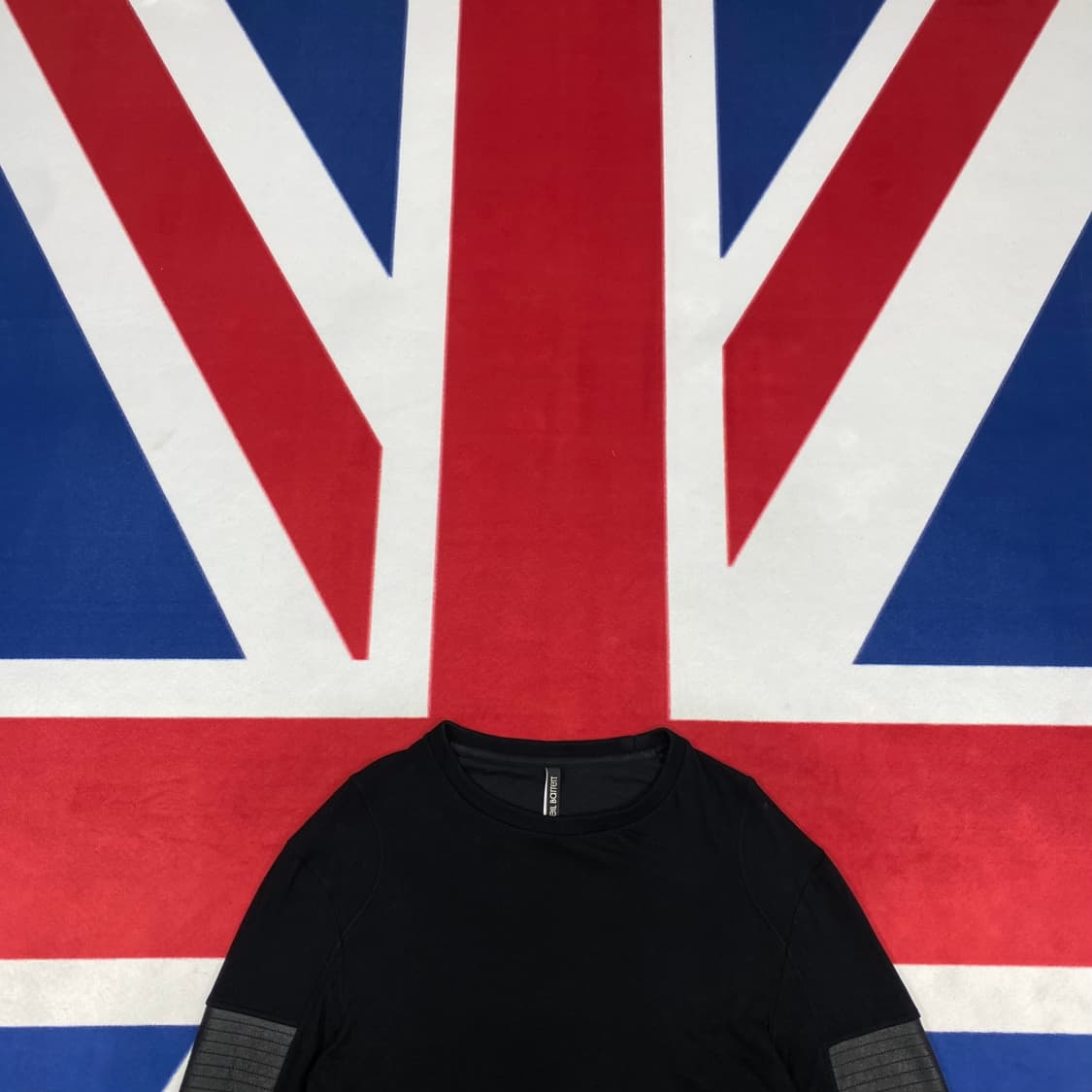 닐바렛 바이커 레더믹스 맨투맨 M  상품이미지2