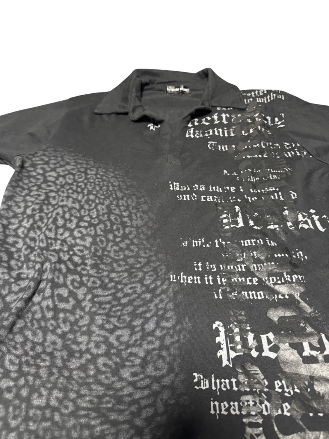 00s Mode Printed Detail Black T-shirt 상품이미지2