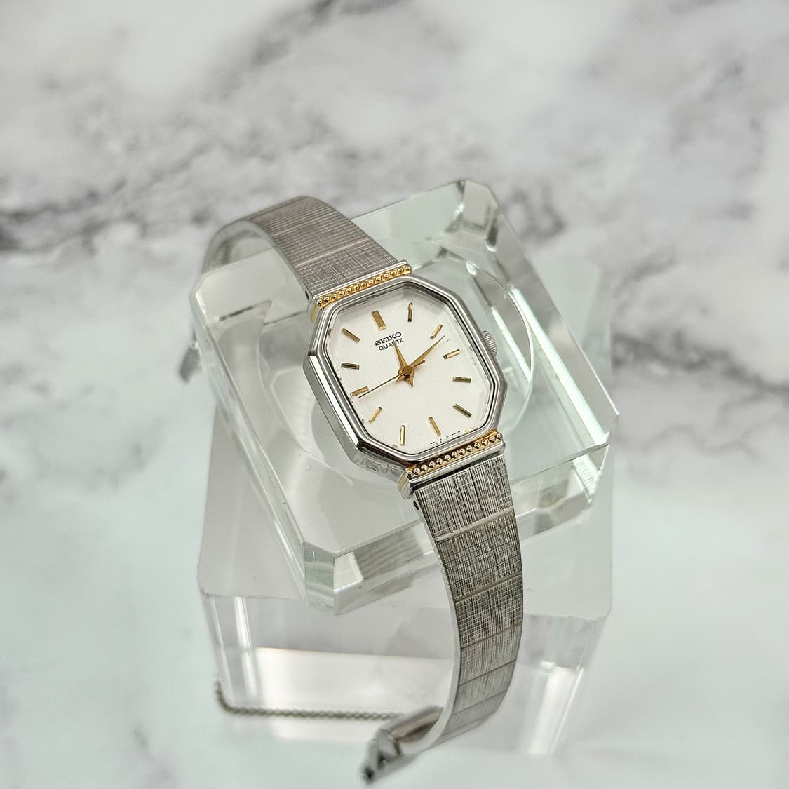 80s90s 빈티지 세이코 옥타곤 주얼리 뱅글 워치 상품이미지2