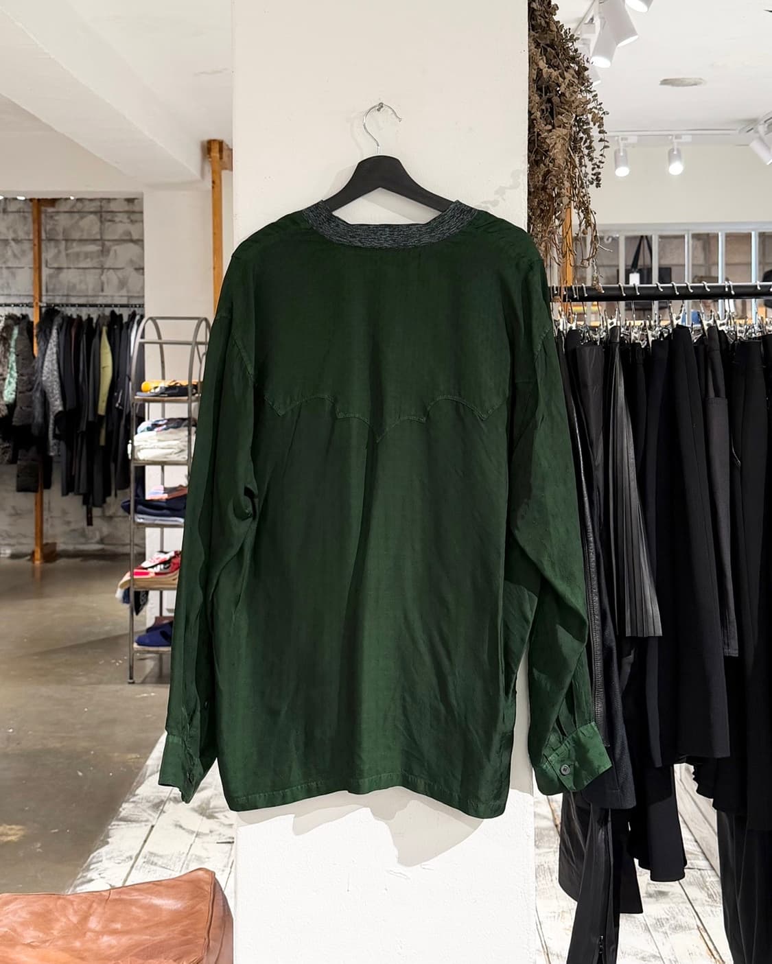 토가 비릴리스 그린 레이온 트윌 셔츠 상품이미지6